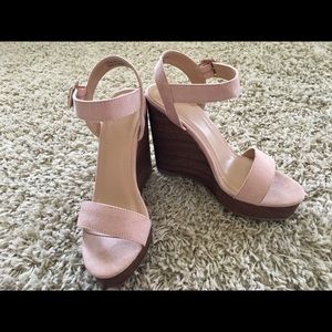 Charlotte Russe Wood wedge Sandals